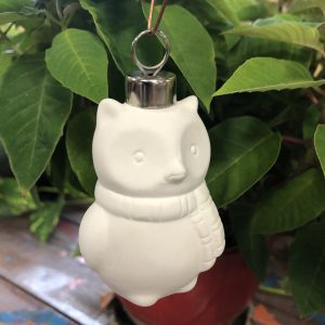 Winter Owl w/ Scarf Ornament