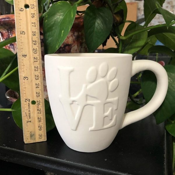 "Love" Paw Print Mug