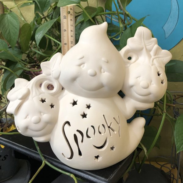 Spooky Ghost with Pumpkins