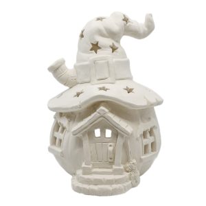 Cutout Witch Hat House 7"H