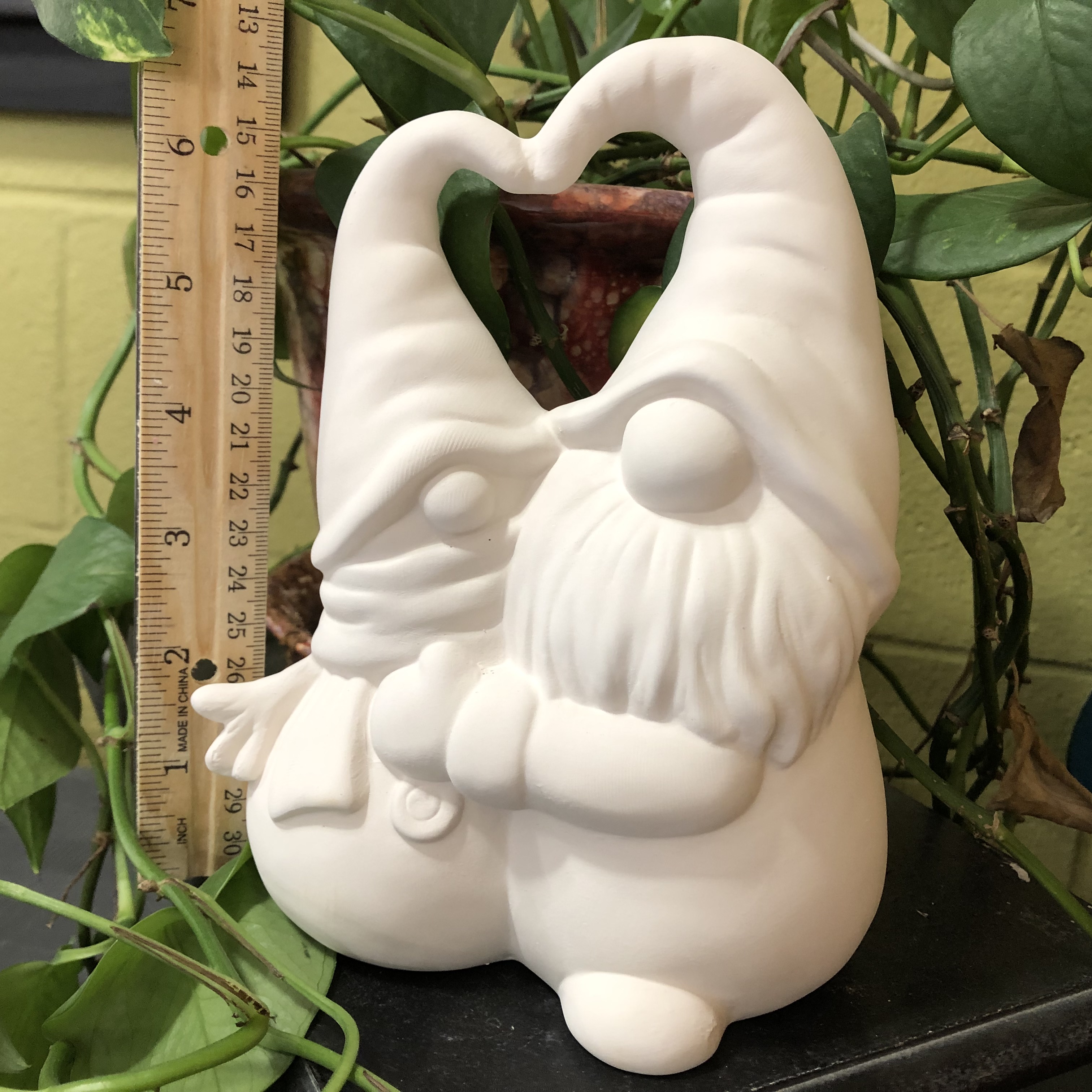 Gnome Hugging Snowman Small